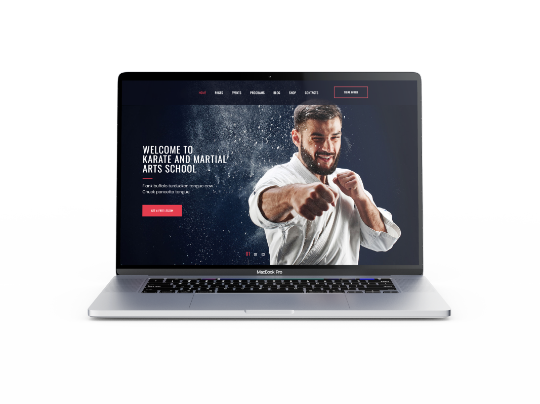 Laptop displaying South Sidekick website design by Black Belt Membership