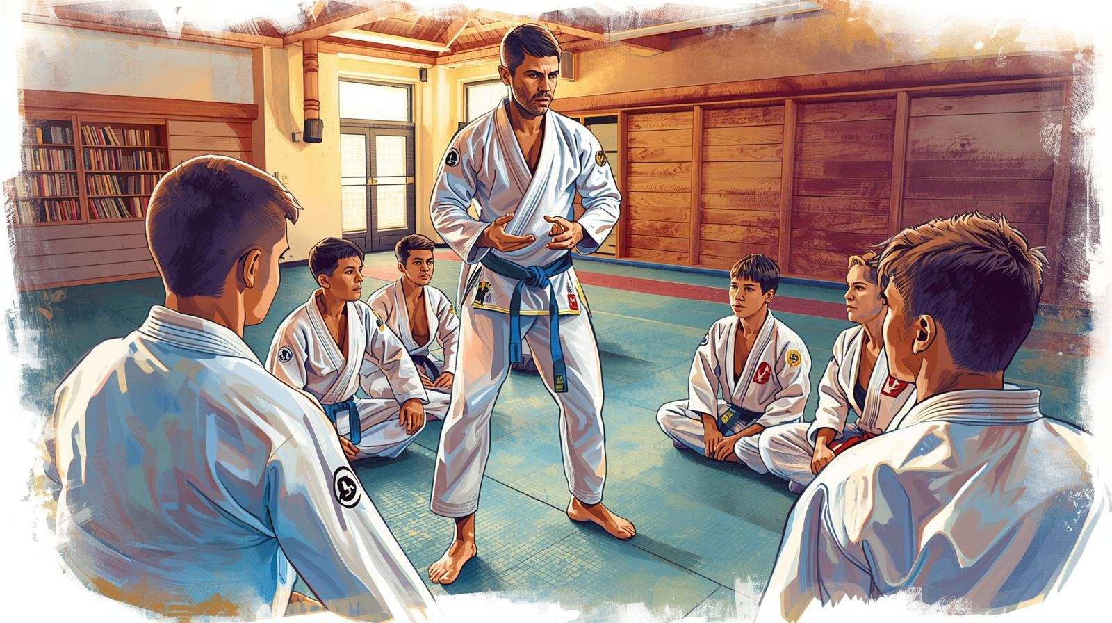 What Things Could You Do in 2026 to Build a Scalable Martial Arts School with instructor coaching students in a modern dojo