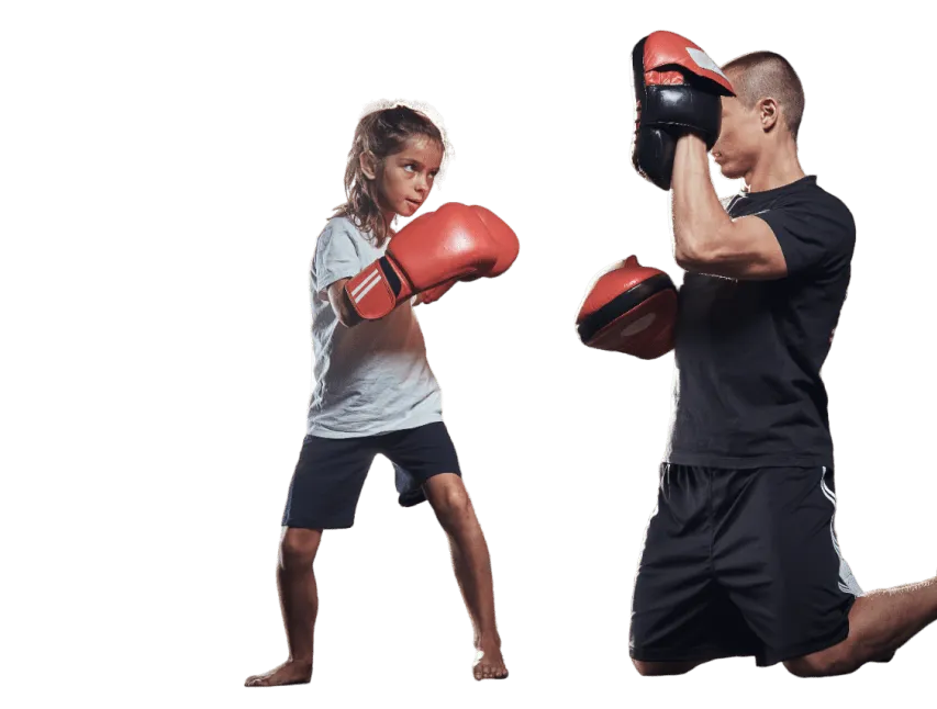 young boxer trainer is training new girl boxer special competitions Photoroom 1